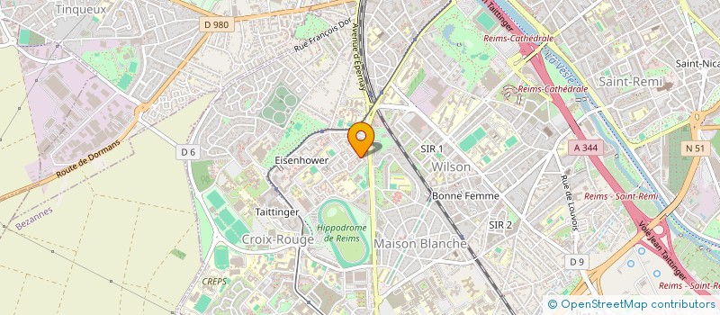 localisation de l'entreprise MONSIEUR MICHAEL LAWSON  REIMS