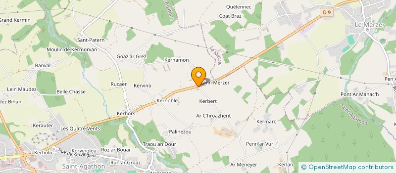 localisation de l'entreprise MONSIEUR MICHAEL LE FLEM  SAINT-AGATHON