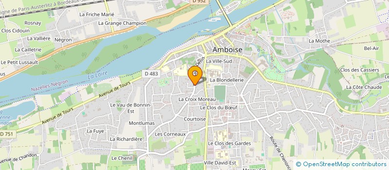 localisation de l'entreprise MONSIEUR MICHAEL LEBLANC à AMBOISE