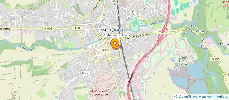 localisation de l'entreprise MONSIEUR MICHAEL LECHAT  ISSOIRE