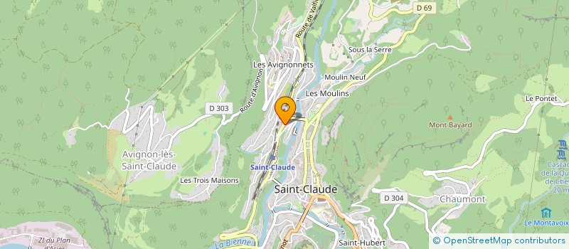 localisation de l'entreprise MONSIEUR MICHAEL LEFIER  SAINT-CLAUDE