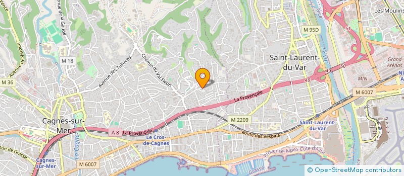 localisation de l'entreprise MONSIEUR MICHAEL LEJEUNE  CAGNES-SUR-MER