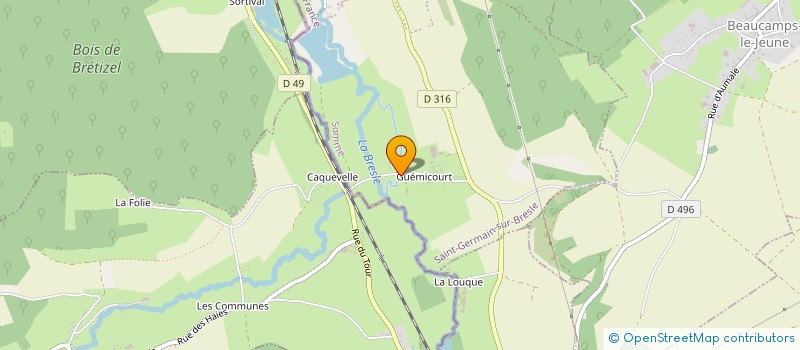 localisation de l'entreprise MONSIEUR MICHAEL LEMONNIER  SAINT-GERMAIN-SUR-BRESLE