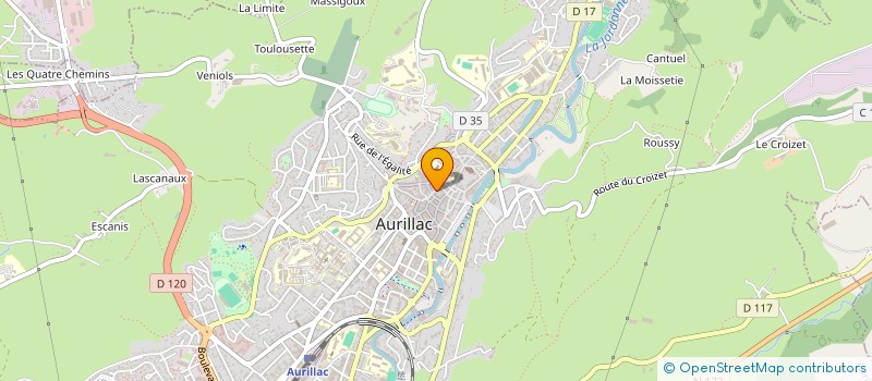 localisation de l'entreprise MONSIEUR MICHAEL LEROY à AURILLAC