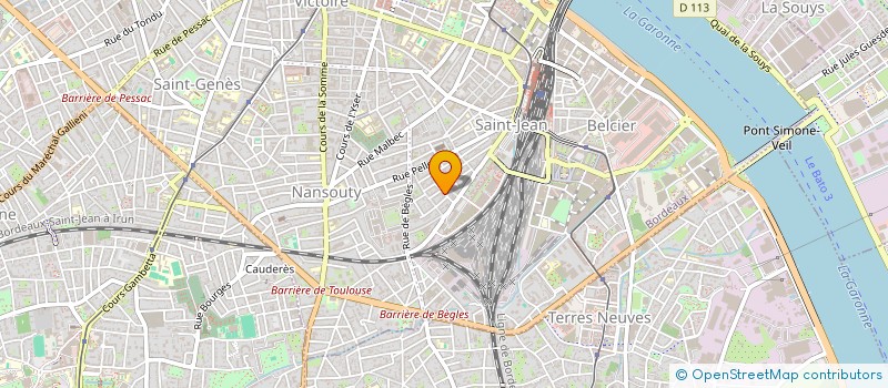 localisation de l'entreprise MONSIEUR MICHAEL LESCOUTRE  BORDEAUX