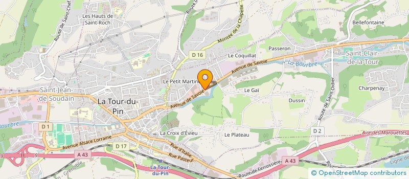 localisation de l'entreprise MONSIEUR MICHAEL LEVIEUX  SAINT-CLAIR-DE-LA-TOUR