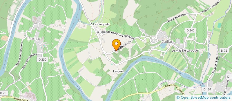 localisation de l'entreprise MONSIEUR MICHAEL LOBRY  CAILLAC