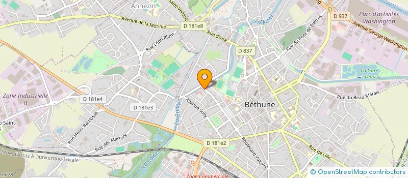 localisation de l'entreprise MONSIEUR MICHAEL LOCATELLI à BETHUNE