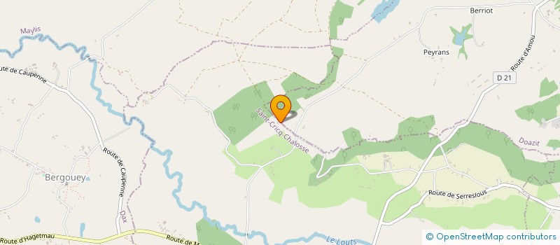 localisation de l'entreprise MONSIEUR MICHAEL LONG  SAINT-CRICQ-CHALOSSE