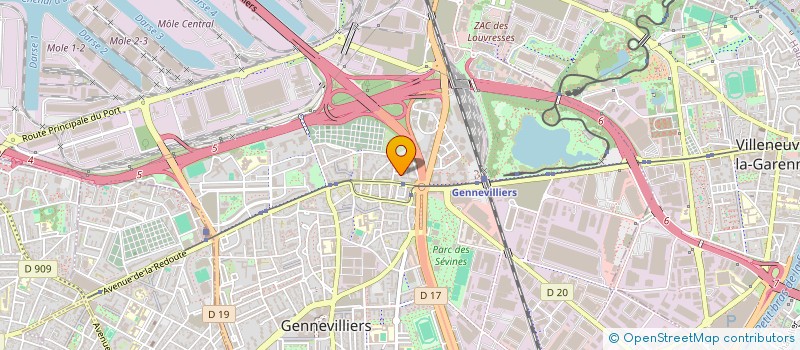 localisation de l'entreprise MONSIEUR MICHAEL LONGEDO à GENNEVILLIERS