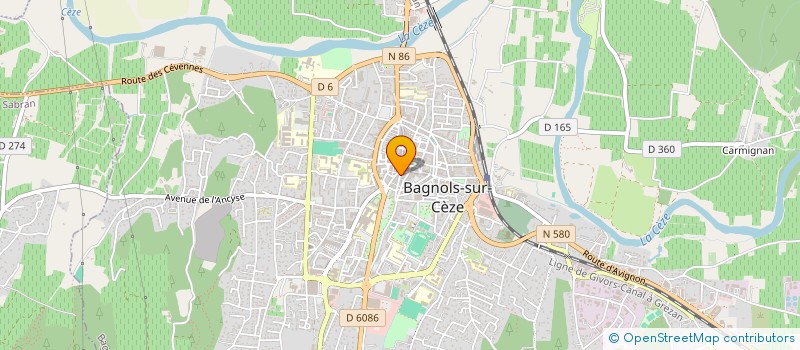 localisation de l'entreprise MONSIEUR MICHAEL LOUIS  BAGNOLS-SUR-CEZE