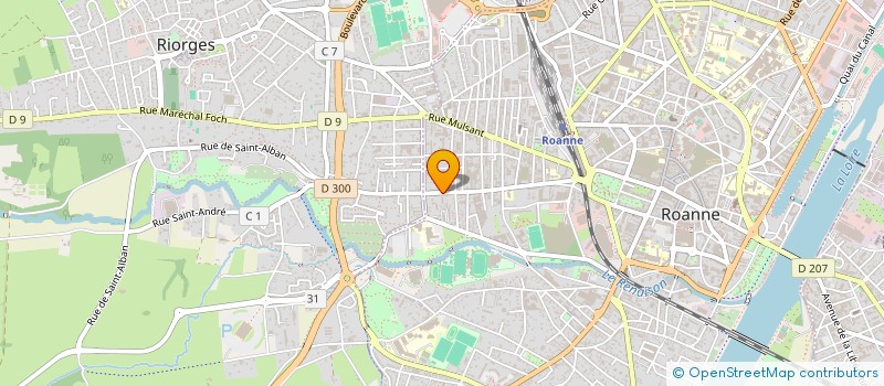 localisation de l'entreprise MONSIEUR MICHAEL MAHINC  ROANNE