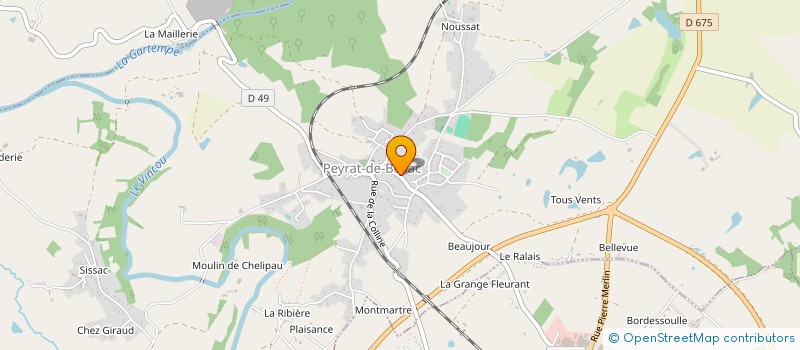 localisation de l'entreprise MONSIEUR MICHAEL MALIVERT à PEYRAT-DE-BELLAC