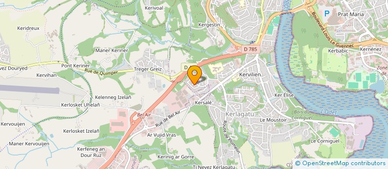 localisation de l'entreprise MONSIEUR MICHAEL MALLEUX  QUIMPER