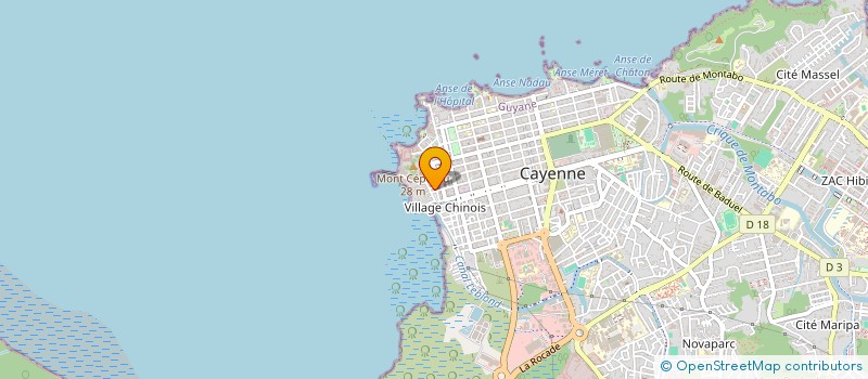 localisation de l'entreprise MONSIEUR MICHAEL MANGEARD à CAYENNE