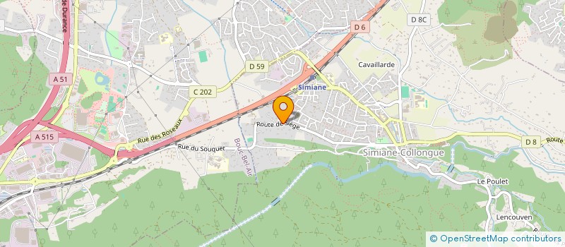 localisation de l'entreprise MONSIEUR MICHAEL MANOUKIAN  SIMIANE-COLLONGUE