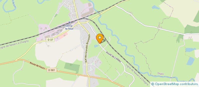 localisation de l'entreprise MONSIEUR MICHAEL MARCEAU  CERCY-LA-TOUR