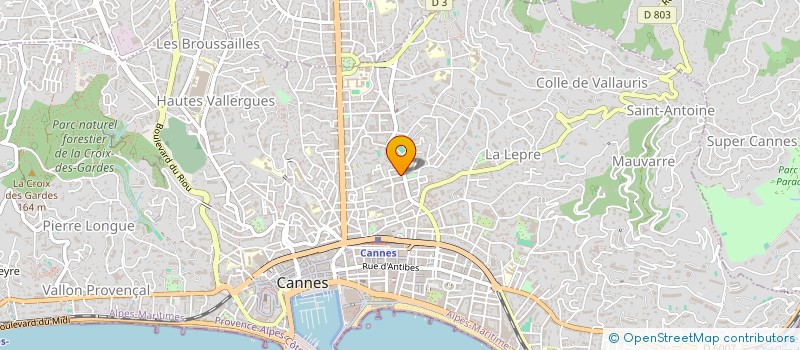localisation de l'entreprise MONSIEUR MICHAEL MARCHAL à CANNES