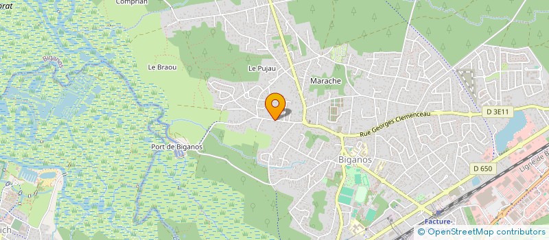 localisation de l'entreprise MONSIEUR MICHAEL MARCHAND  BIGANOS