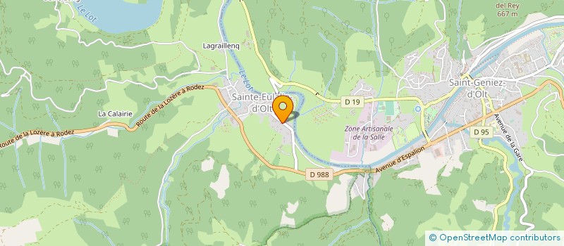 localisation de l'entreprise MONSIEUR MICHAEL MARGALEF  SAINTE-EULALIE-D'OLT