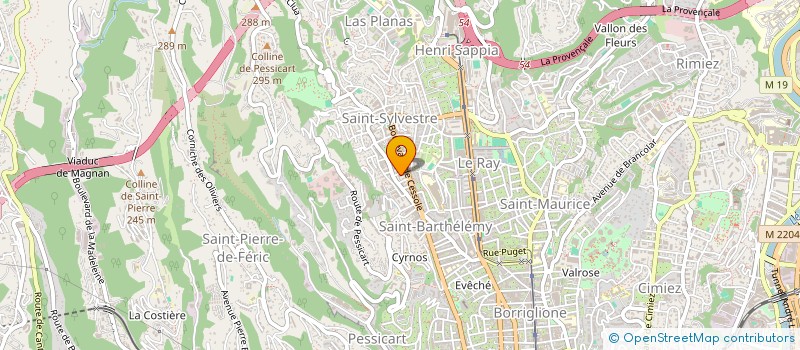 localisation de l'entreprise MONSIEUR MICHAEL MARINELLI  NICE