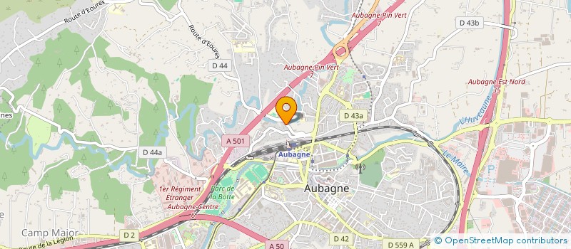 localisation de l'entreprise MONSIEUR MICHAEL MARQUIER  AUBAGNE