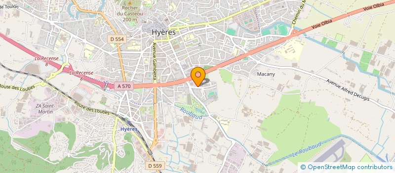 localisation de l'entreprise MONSIEUR MICHAEL MARTIN à HYERES