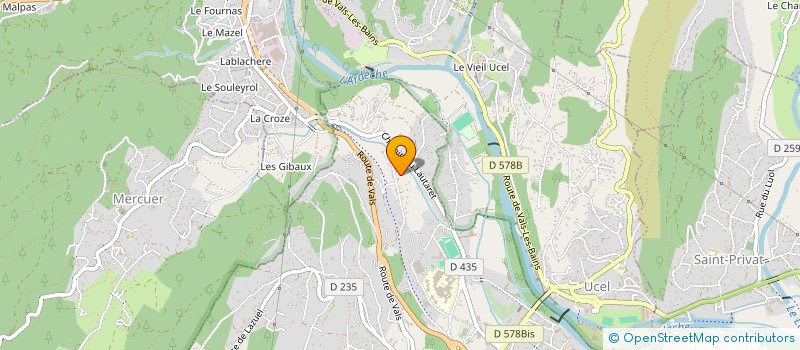 localisation de l'entreprise MONSIEUR MICHAEL MARTIN  AUBENAS