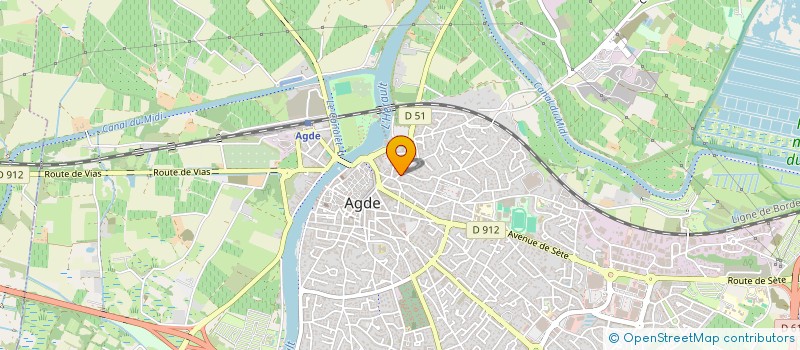 localisation de l'entreprise MONSIEUR MICHAEL MARTINELLI  AGDE