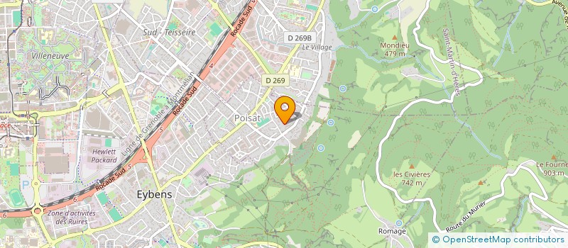 localisation de l'entreprise MONSIEUR MICHAEL MARTINEZ  POISAT