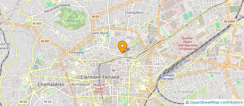 localisation de l'entreprise MONSIEUR MICHAEL MATHIEU  CLERMONT-FERRAND