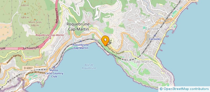 localisation de l'entreprise MONSIEUR MICHAEL MAYE à ROQUEBRUNE-CAP-MARTIN