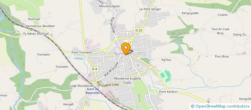 localisation de l'entreprise MONSIEUR MICHAEL MENUGE à BANNALEC
