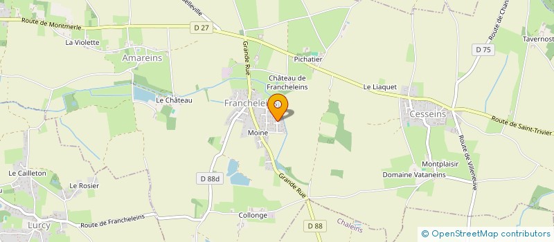 localisation de l'entreprise MONSIEUR MICHAEL MEQUINION  FRANCHELEINS