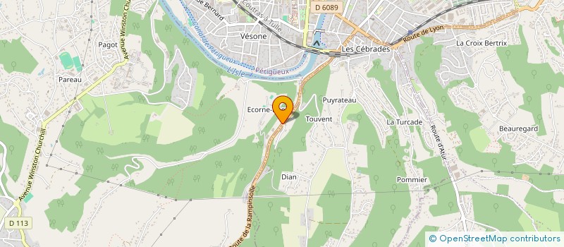 localisation de l'entreprise MONSIEUR MICHAEL MERIEU  COULOUNIEIX-CHAMIERS