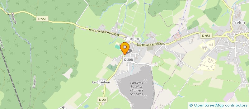 localisation de l'entreprise MONSIEUR MICHAEL MICHAUX  GLAGEON