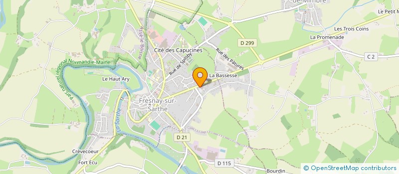 localisation de l'entreprise MONSIEUR MICHAEL MILLIER  FRESNAY-SUR-SARTHE