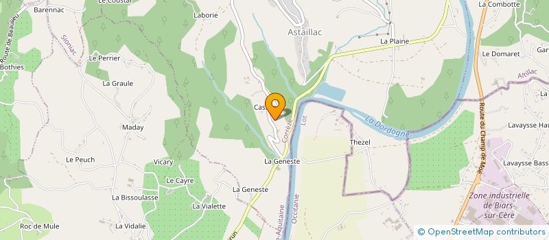 localisation de l'entreprise MONSIEUR MICHAEL MOHR  ASTAILLAC