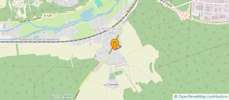 localisation de l'entreprise MONSIEUR MICHAEL MOINET à ARNIERES-SUR-ITON
