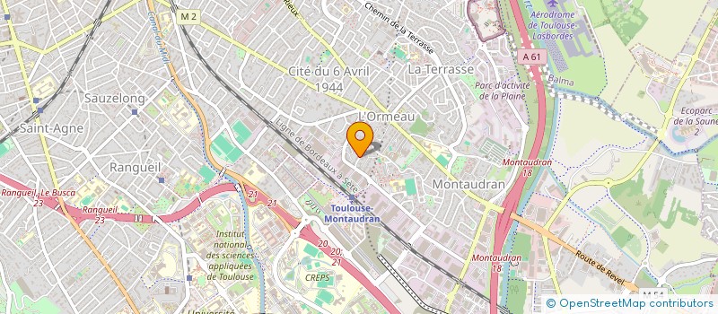 localisation de l'entreprise MONSIEUR MICHAEL MONNAUX à TOULOUSE