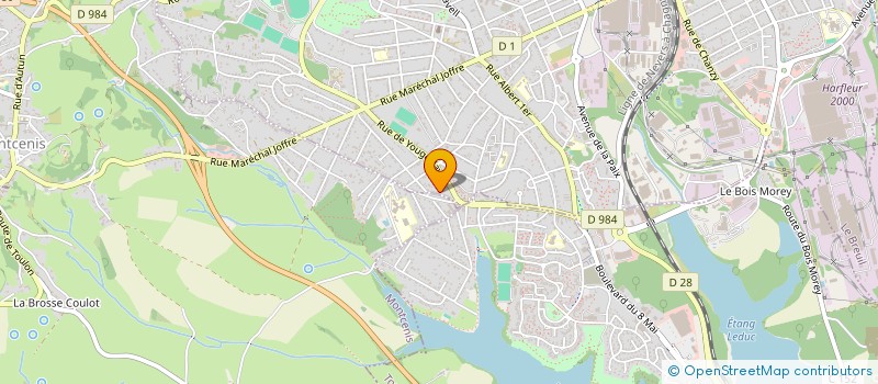 localisation de l'entreprise MONSIEUR MICHAEL MONNIER  LE CREUSOT