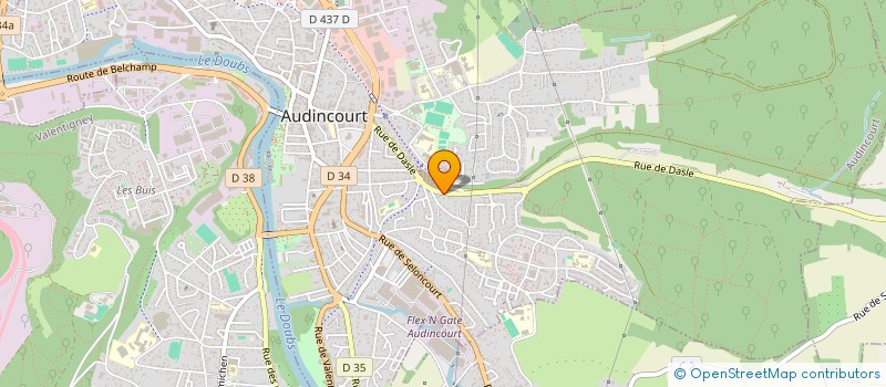 localisation de l'entreprise MONSIEUR MICHAEL MONTI  AUDINCOURT