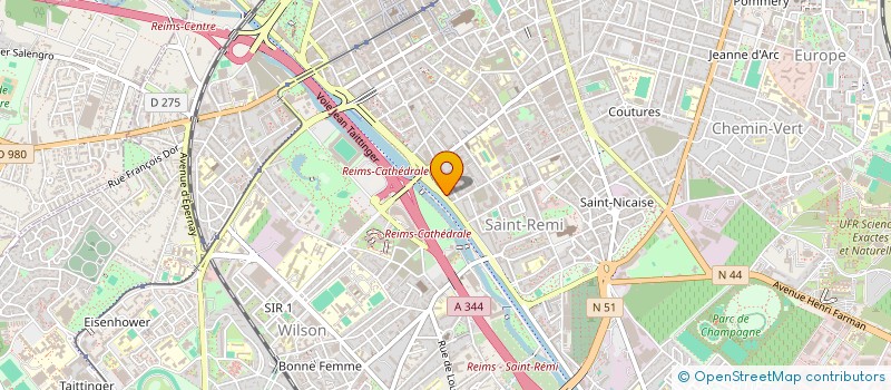 localisation de l'entreprise MONSIEUR MICHAEL MOREAU  REIMS