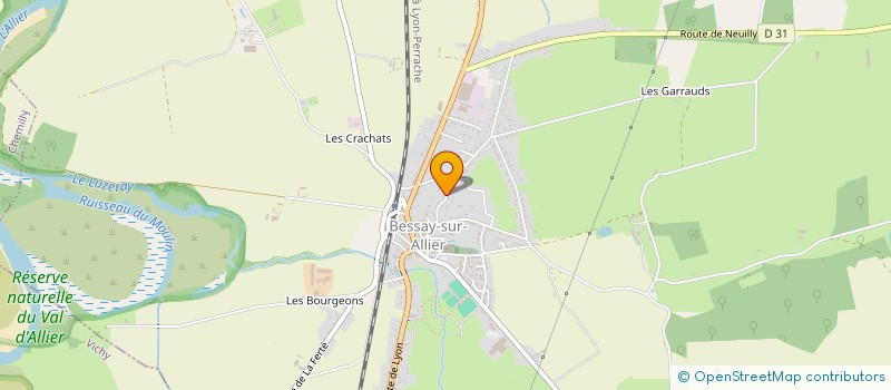 localisation de l'entreprise MONSIEUR MICHAEL MOREAUX  BESSAY-SUR-ALLIER