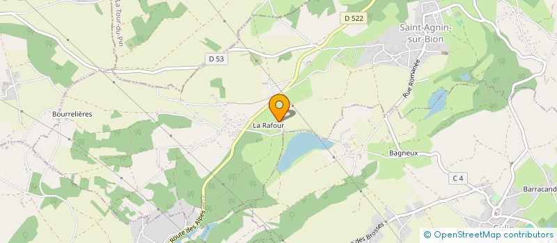 localisation de l'entreprise MONSIEUR MICHAEL MOREL  SAINT-AGNIN-SUR-BION