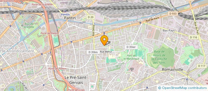 localisation de l'entreprise MONSIEUR MICHAEL MORENO  PANTIN