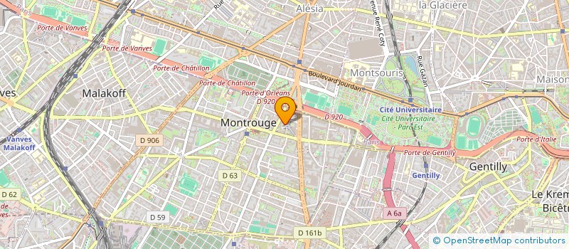 localisation de l'entreprise MONSIEUR MICHAEL MOUNIER  MONTROUGE