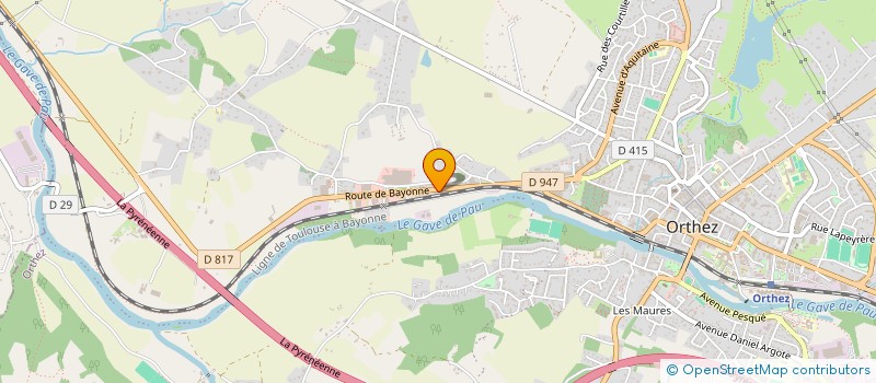 localisation de l'entreprise MONSIEUR MICHAEL MUNOZ  ORTHEZ