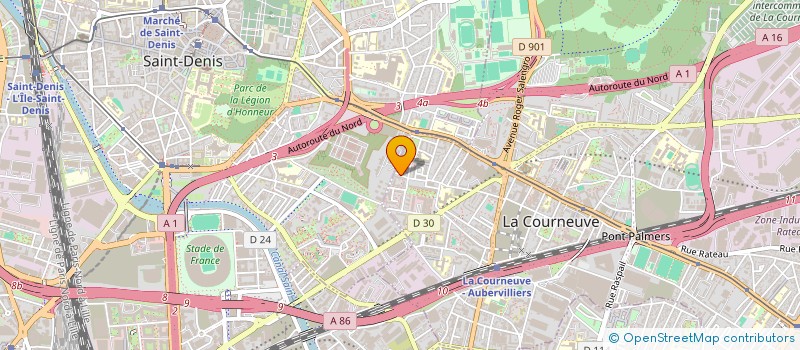 localisation de l'entreprise MONSIEUR MICHAEL NAINAN à LA COURNEUVE