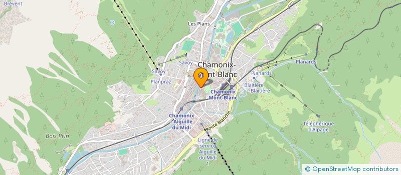 localisation de l'entreprise MONSIEUR MICHAEL NICKLAS HANSEN  CHAMONIX-MONT-BLANC